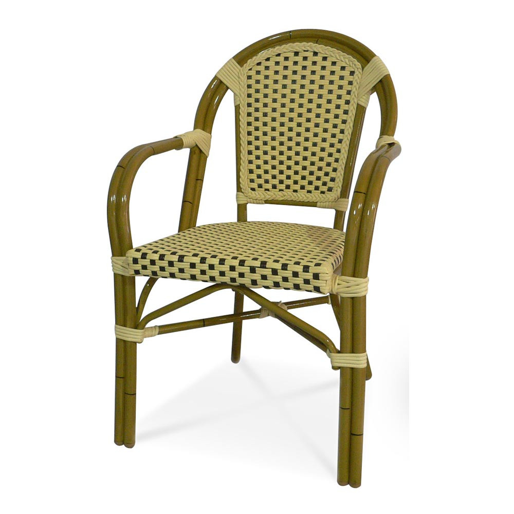 Paris Arm Chair in Cream/Chocolate