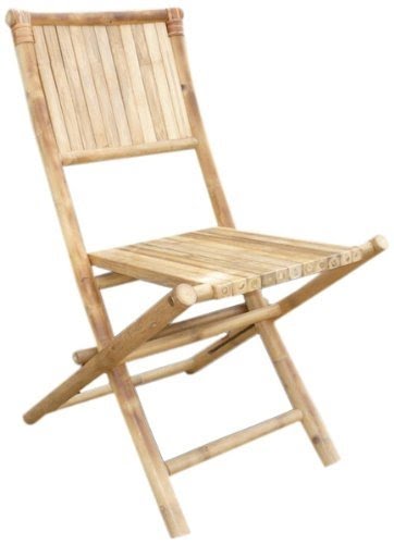 ZEW Bamboo Folding Bistro Chair