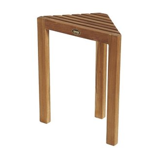Teak Shower Benches Foter Arb Spateak Teak Fiji Small Corner Shaving Foot Rest Brown Plantation