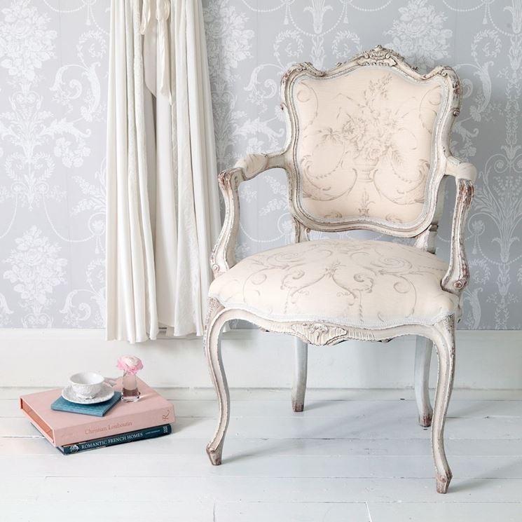 French Louis Armchair White Check Shabby Chic Antique Black Velvet Bedroom Chair 