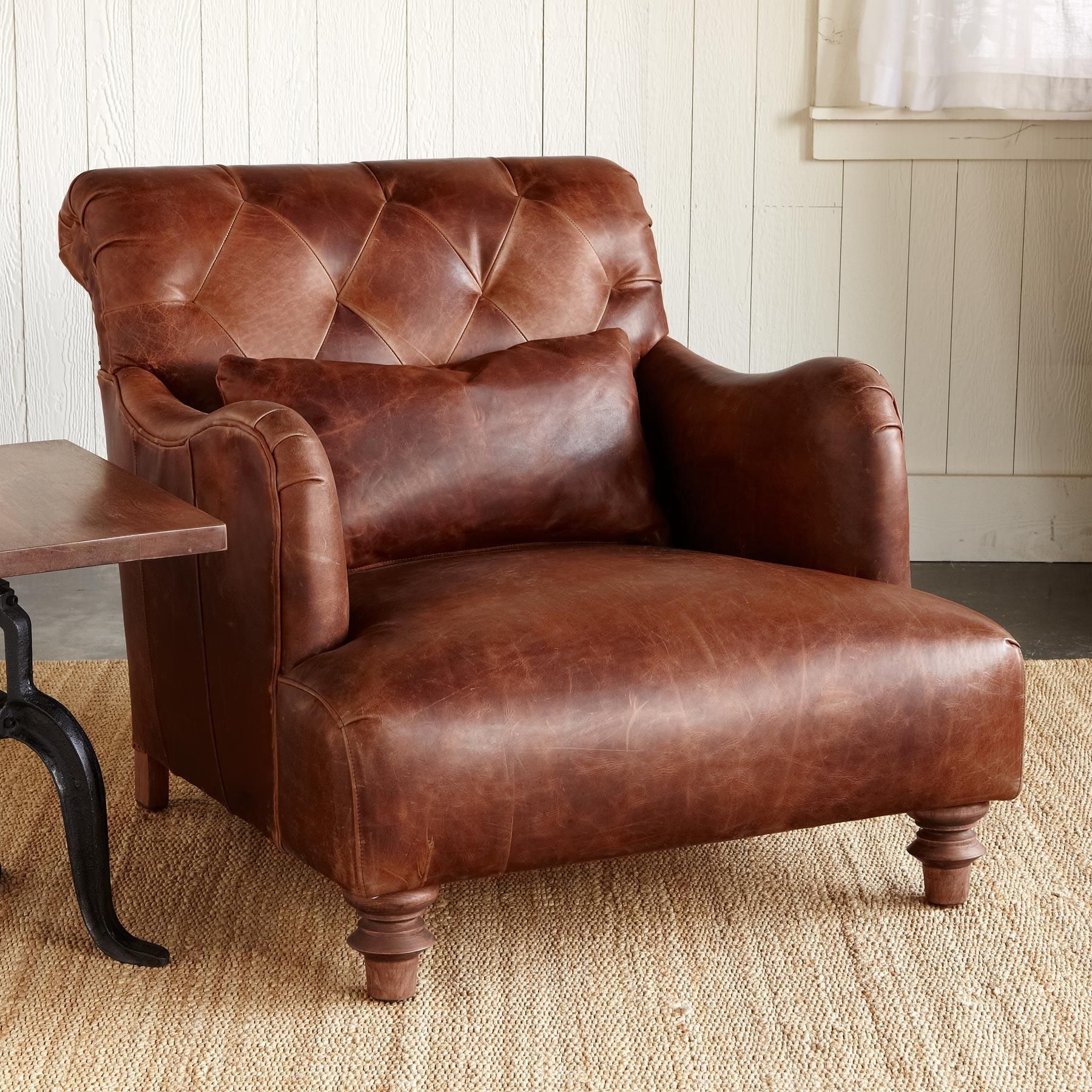 big comfy leather chair