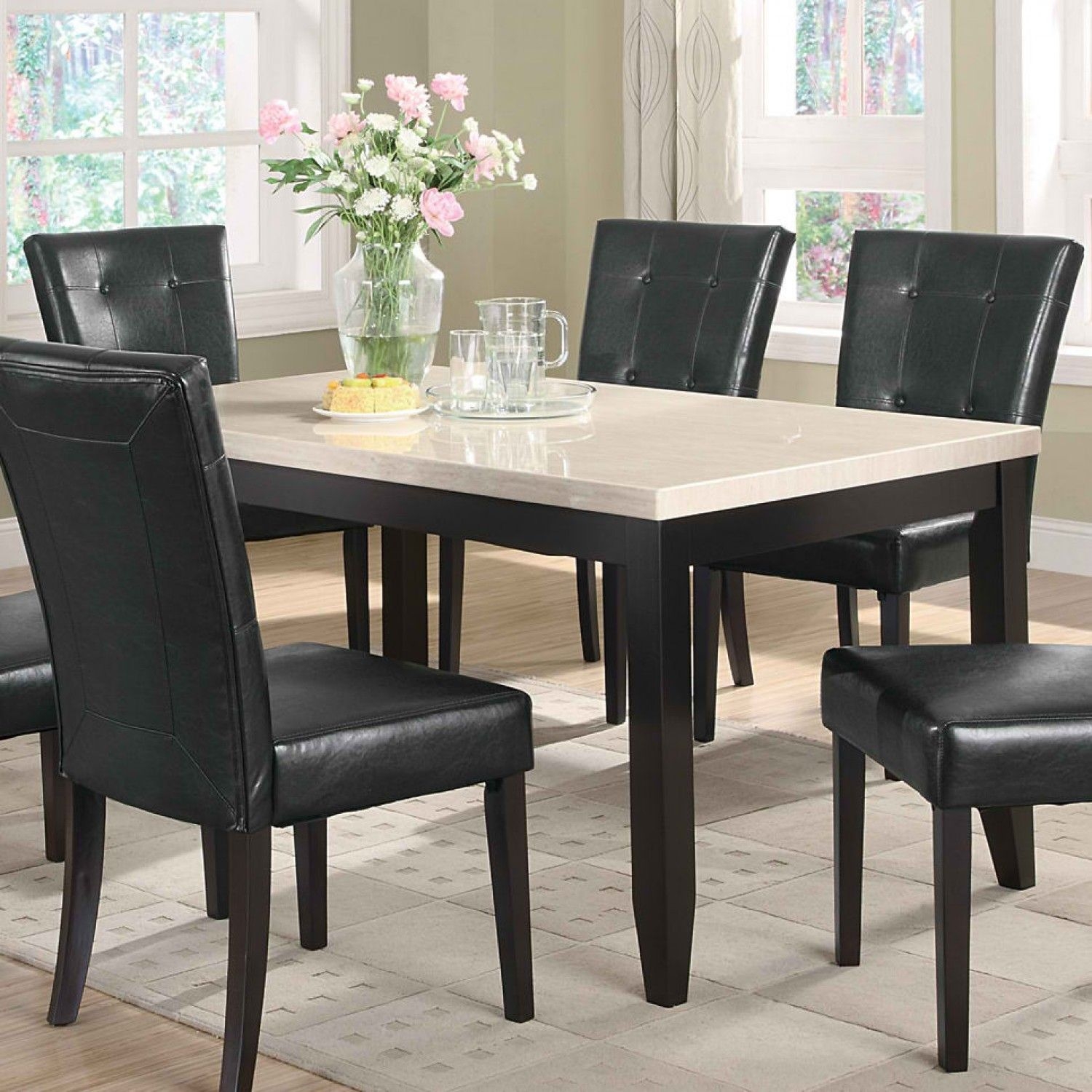 Coaster Home Furnishings 102771 Casual Dining Table, Cappuccino