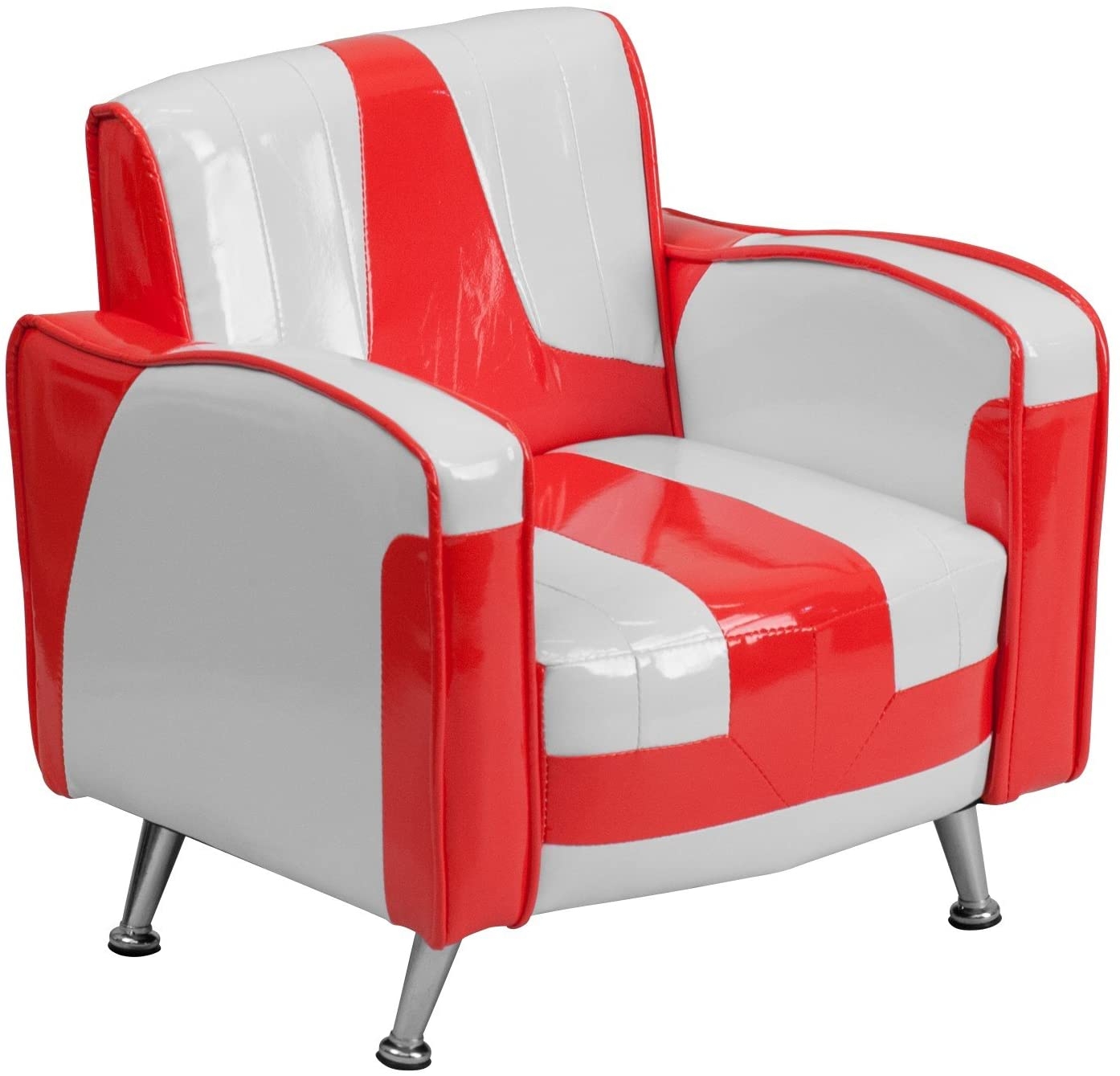 Flash Furniture HR-36-GG Kids Chair, Red and White