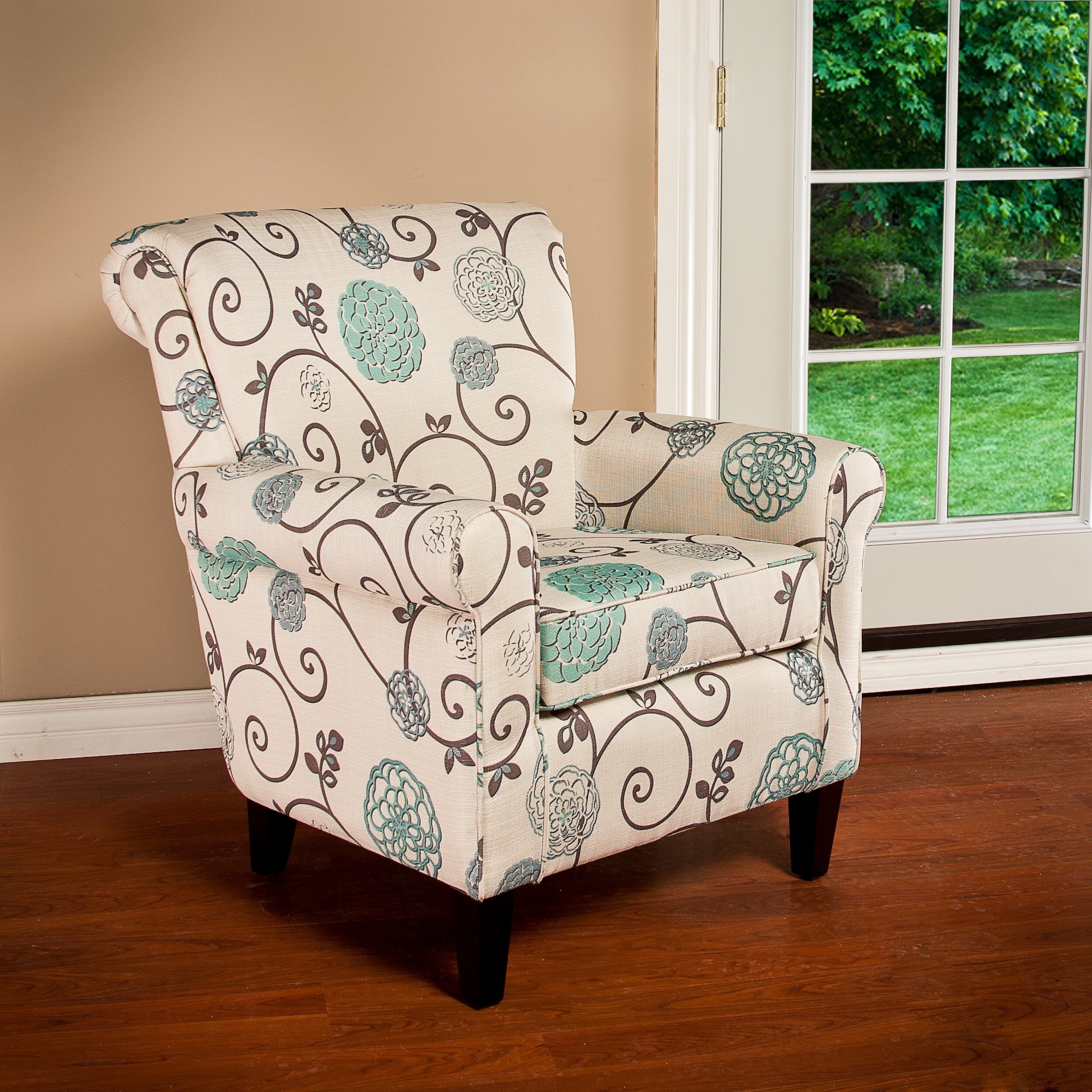 Floral accent chairs 2