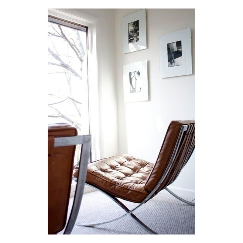 Modern white leather chair