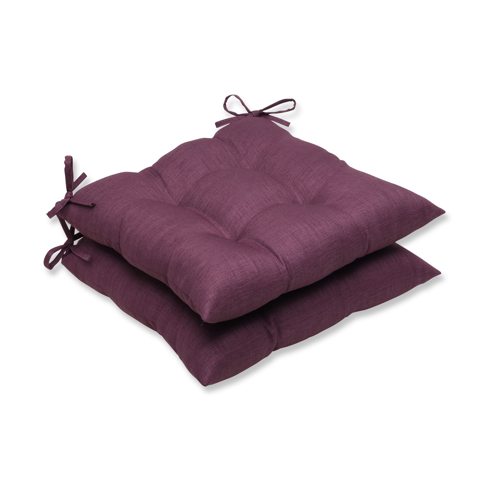 Pillow Perfect Outdoor Rave Vineyard Wrought Iron Seat Cushion, Set of 2