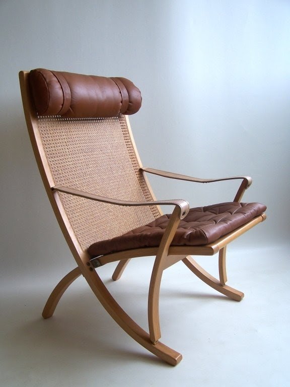 Rare Sigurd Ressel Folding Chair Vatne Mobler Norway