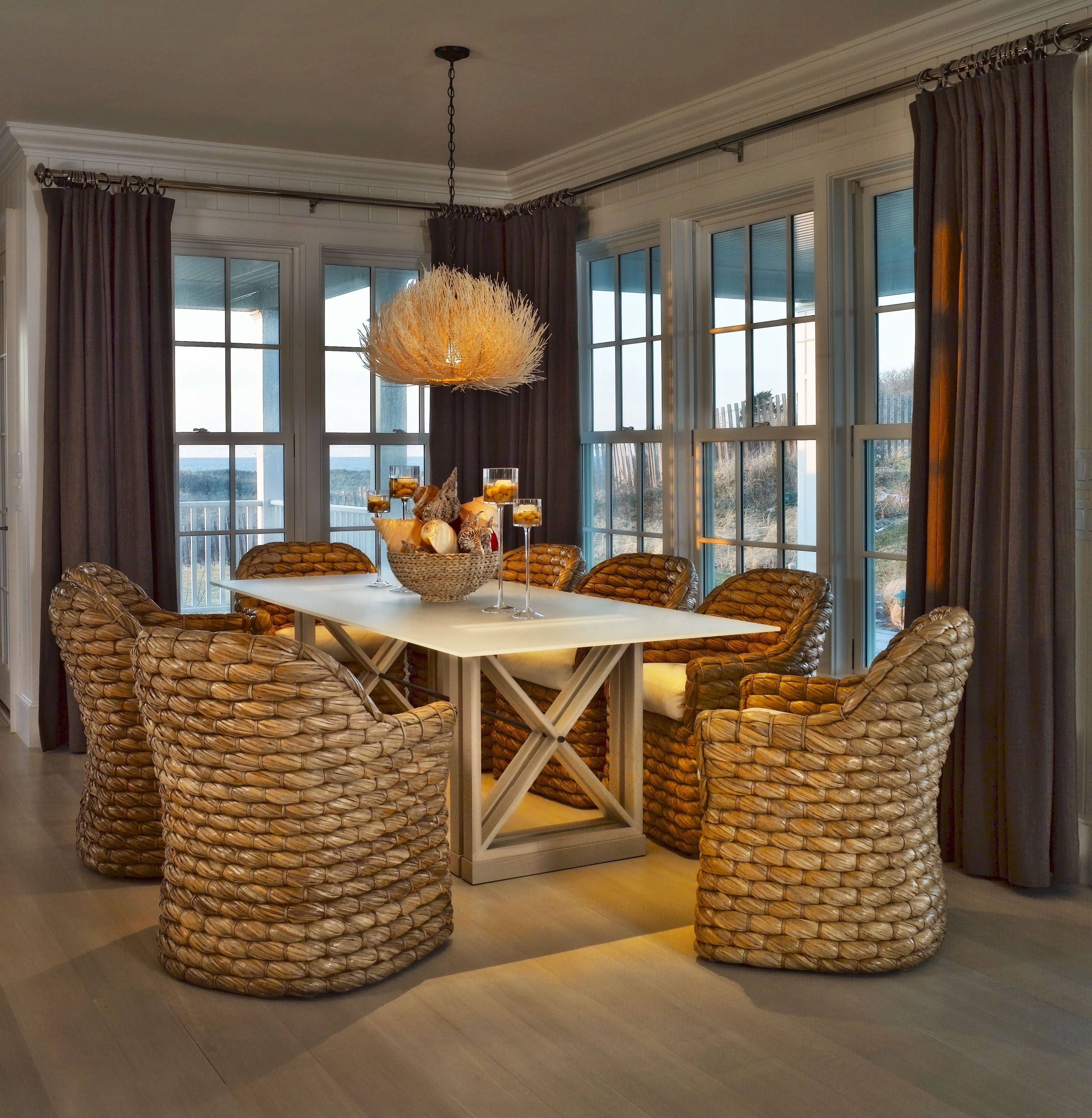 seagrass chairs dining