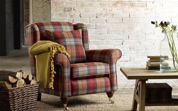 Plaid 2025 arm chair