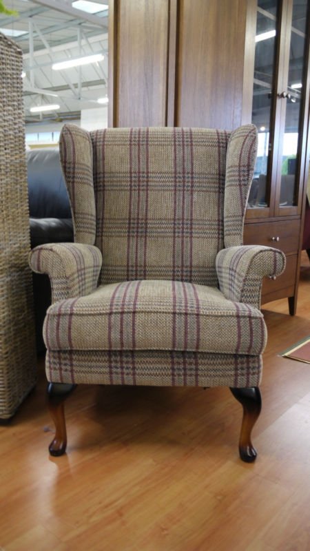 tartan accent chair