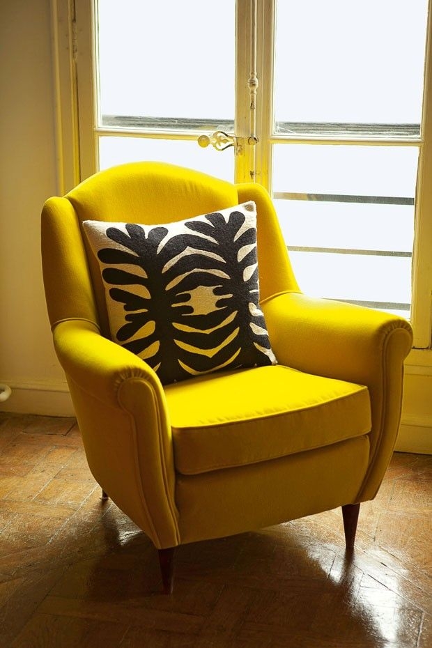 Yellow armchairs