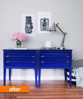 Blue Nightstands - Foter