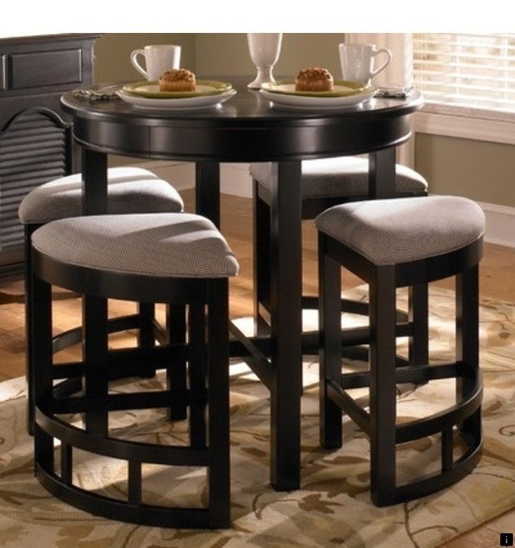 Counter Height Dining Set Table & Chair Sets 5 Piece Kitchen Pub