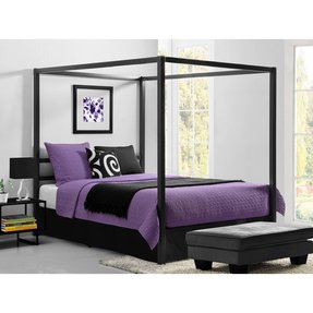 Stainless Steel Bedroom Furniture Ideas On Foter Canopy Bed Queen Size Metal Frame With Headboard