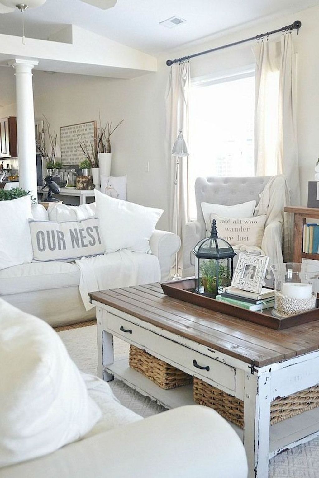 Coastal farmhouse deals coffee table