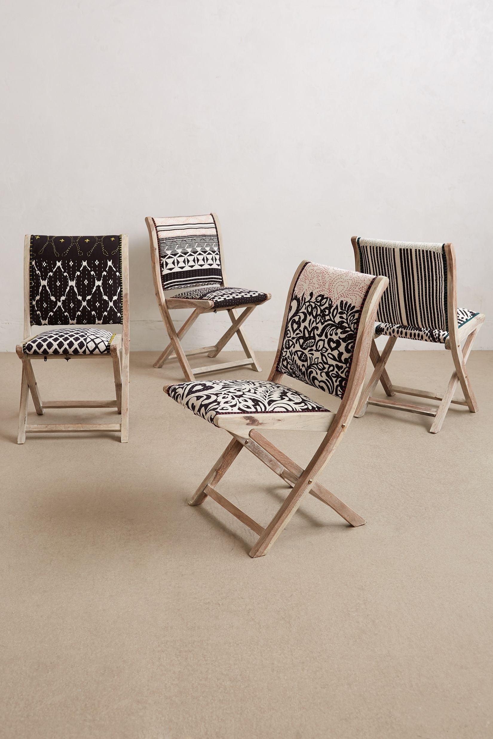 Folding dining chairs