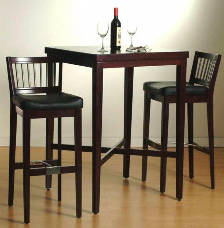 Home styles 3 piece pub table set in cherry finish