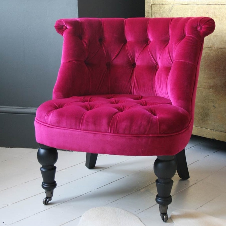 Hot Pink Accent Chair 