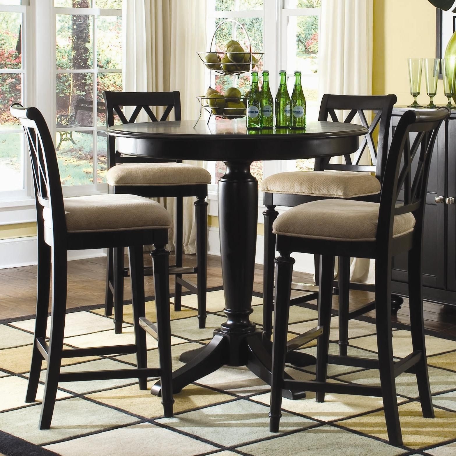 circle bar table set