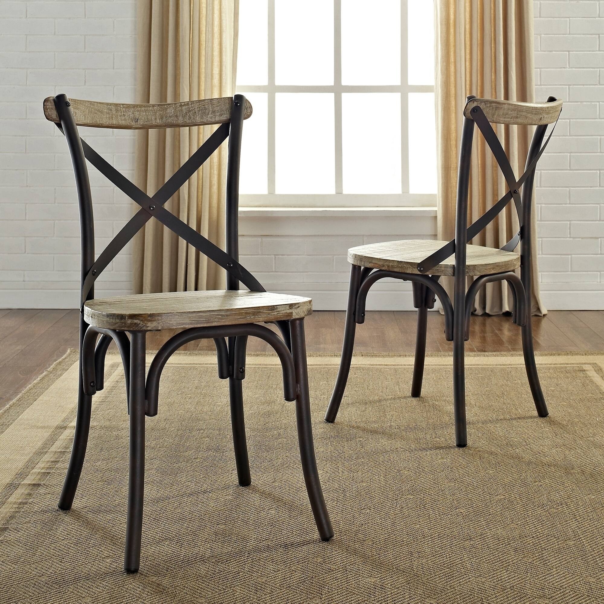 Metal frame dining chairs 6