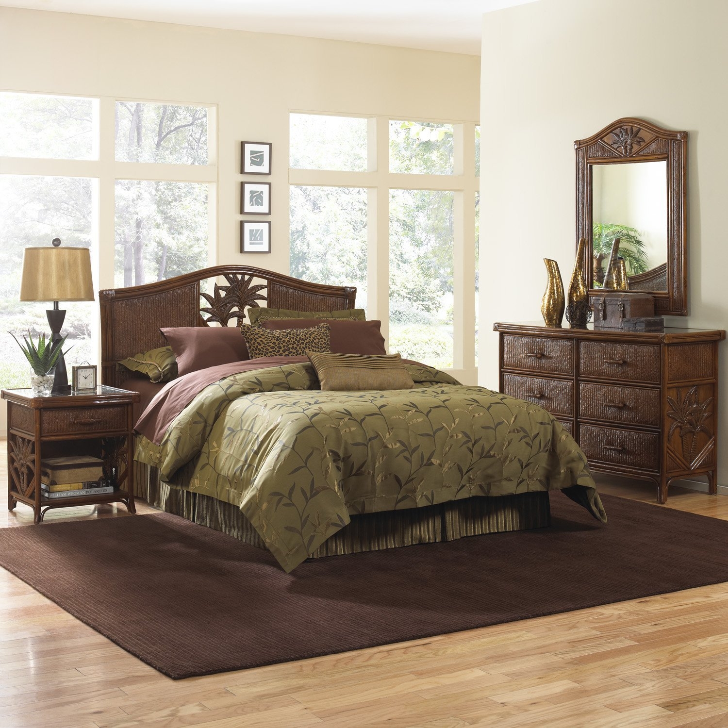 Rattan bedroom furniture