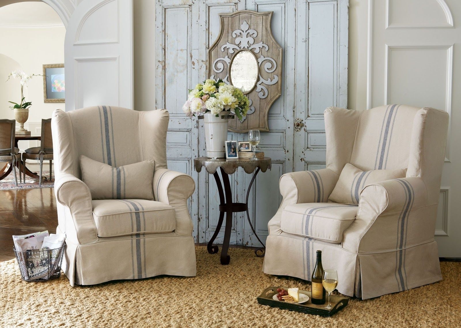 Slipcovers for accent chairs