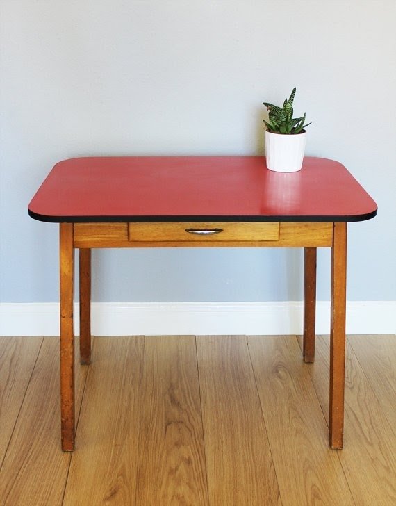 Formica Top Kitchen Table Ideas On Foter   Vintage 1950s 1960s Red Formica Top 