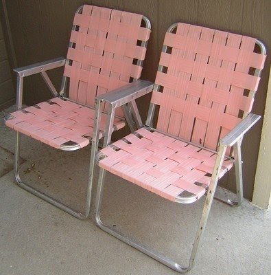 are aluminum webbed lawn chairs comfortable