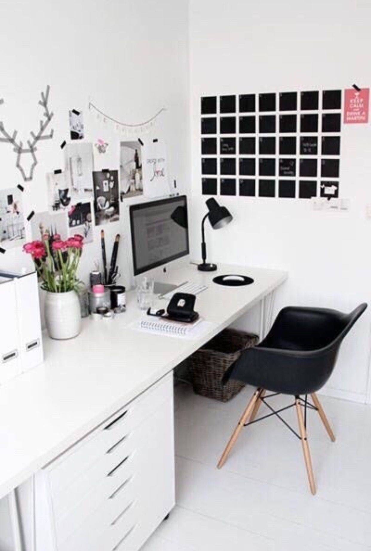 White home office desks 3