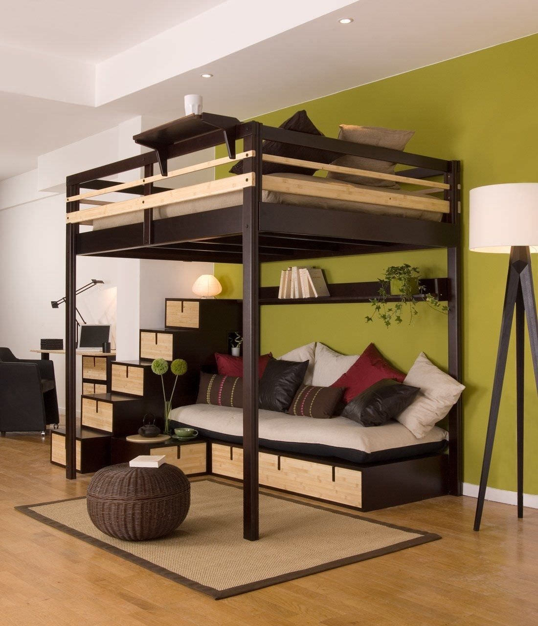 All in one loft bed