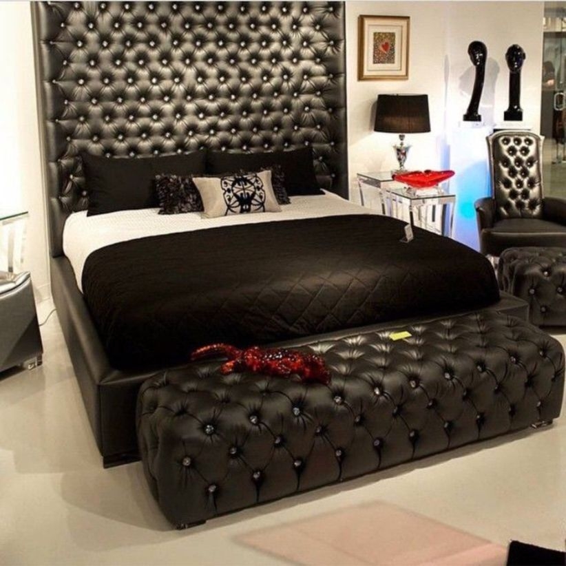 Bedroom sets with leather headboards
