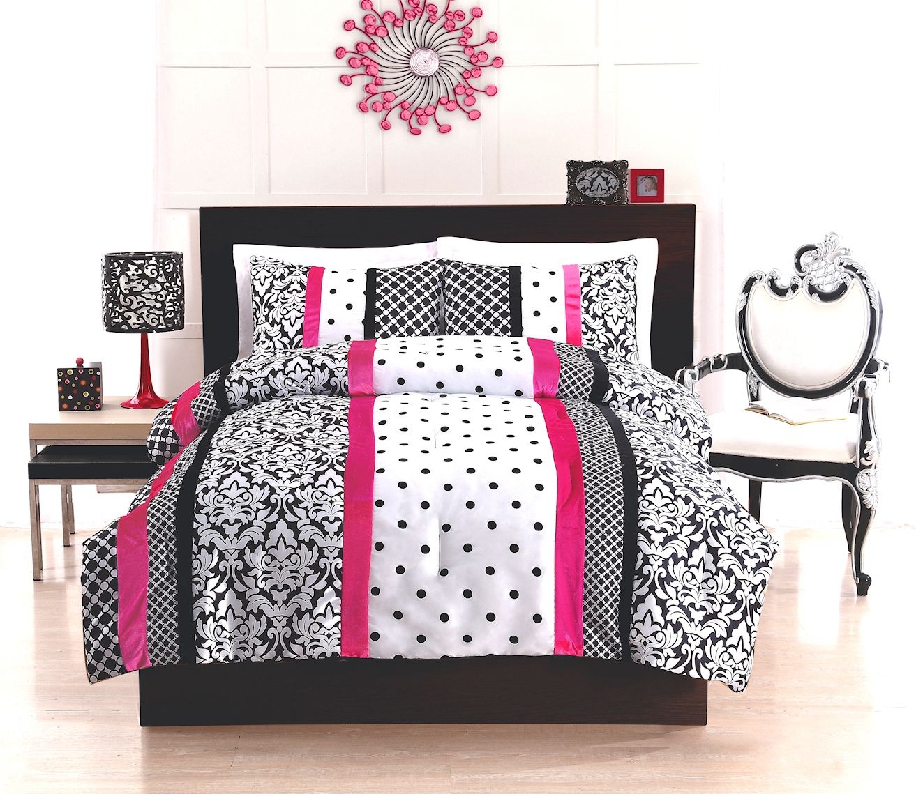 Black And White Polka Dot Comforter Set Ideas on Foter