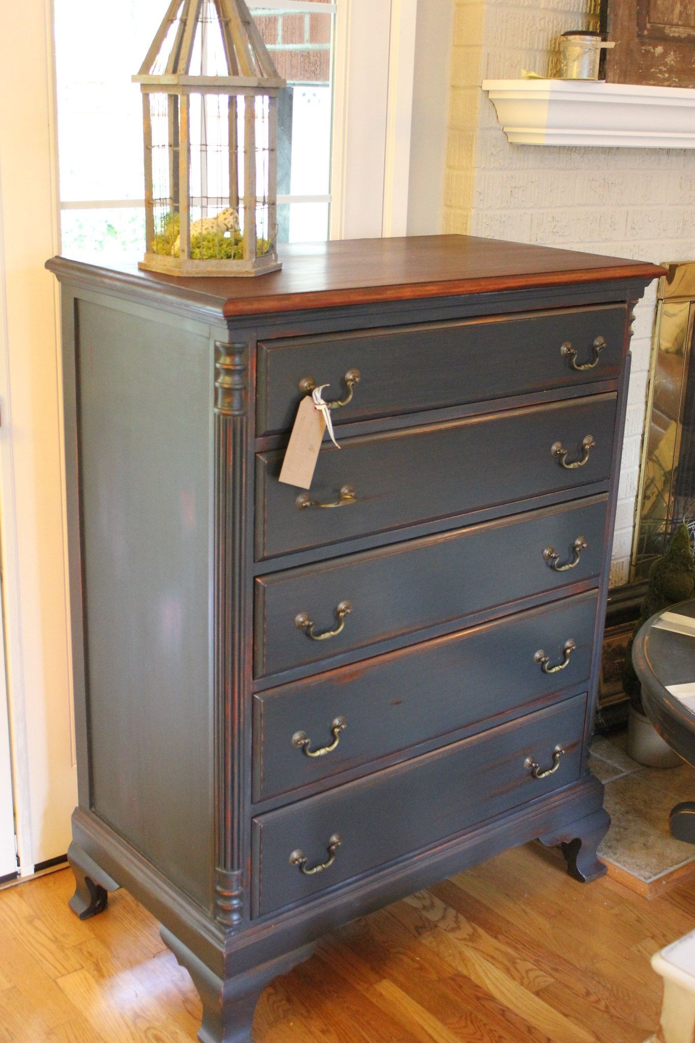 Black wood dresser