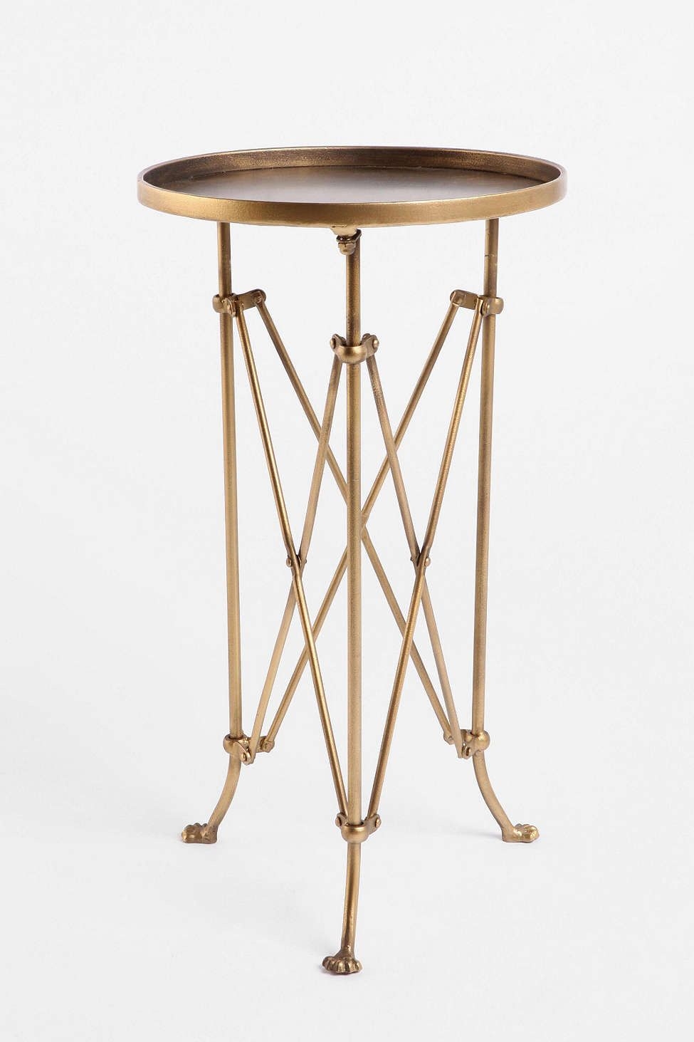 Brass end tables