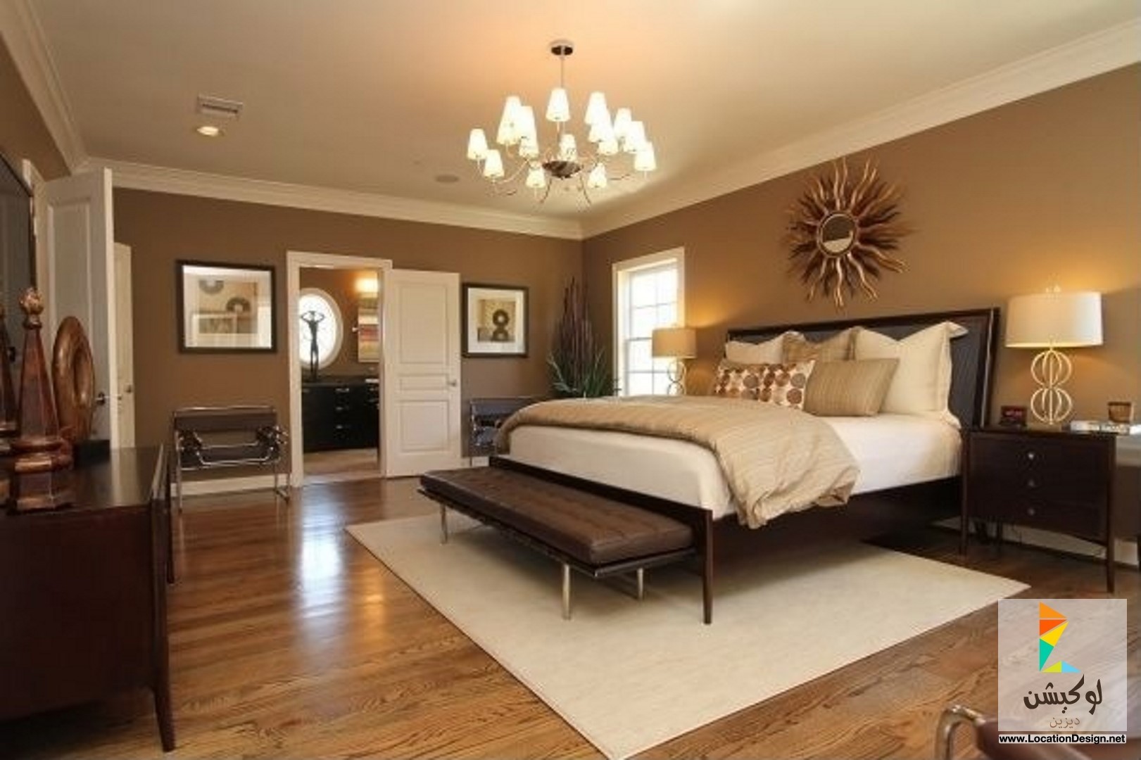 brown bedroom