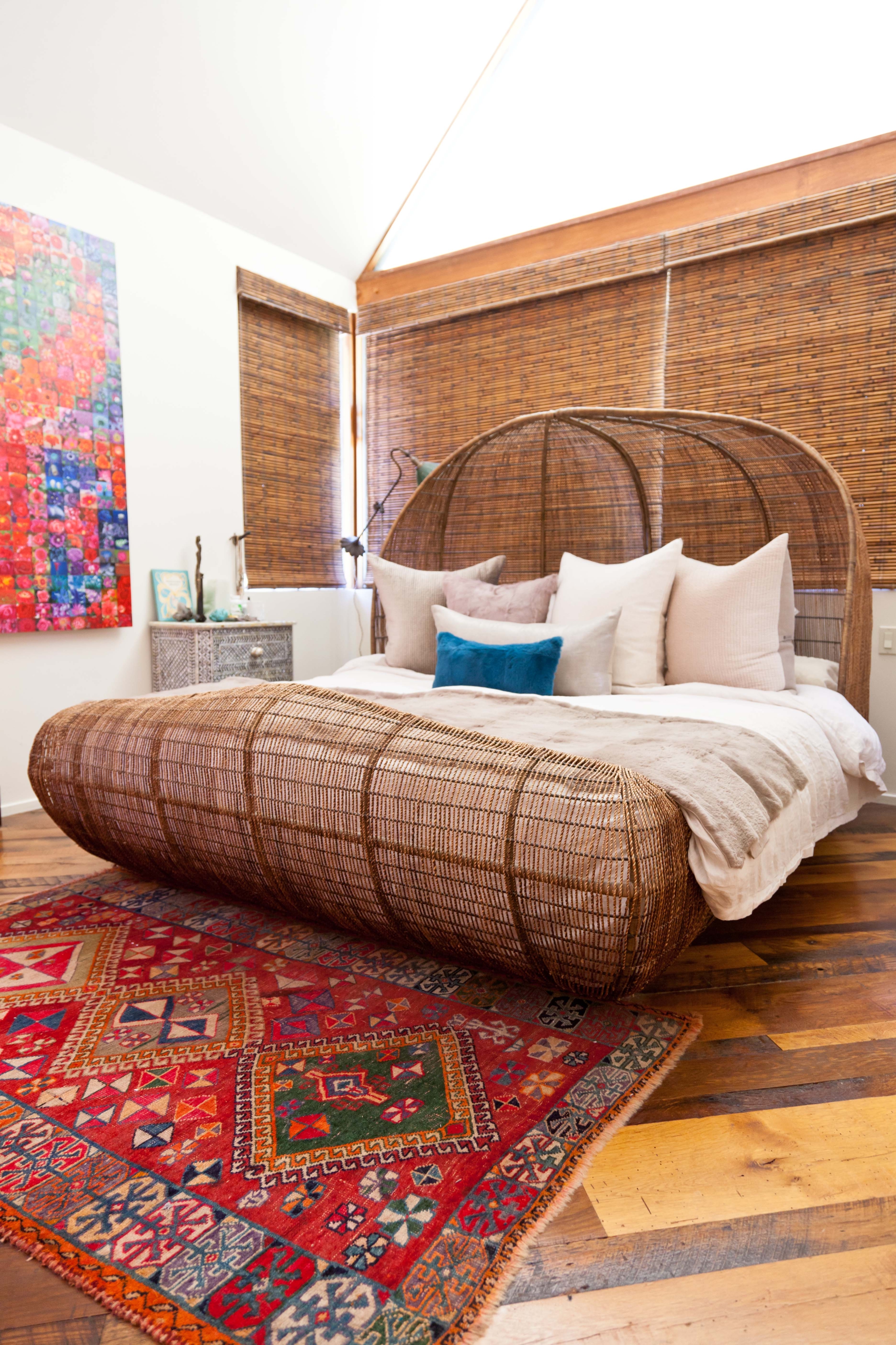 Cane bedroom furniture