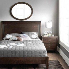 white and brown bedroom furniture