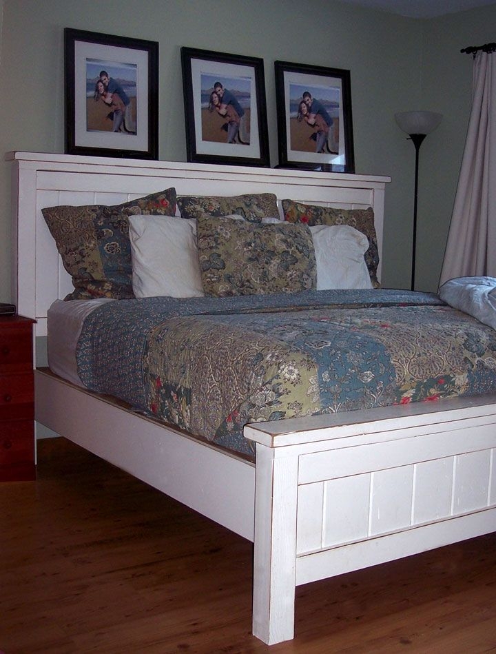 Distressed off white bedroom furniture