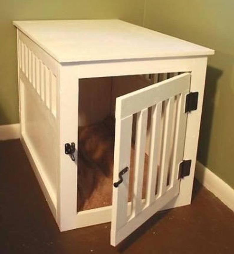 Dog crate night stand