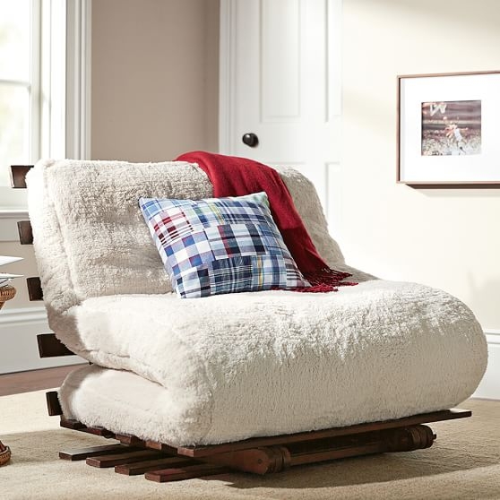 Twin futon chair deals frame