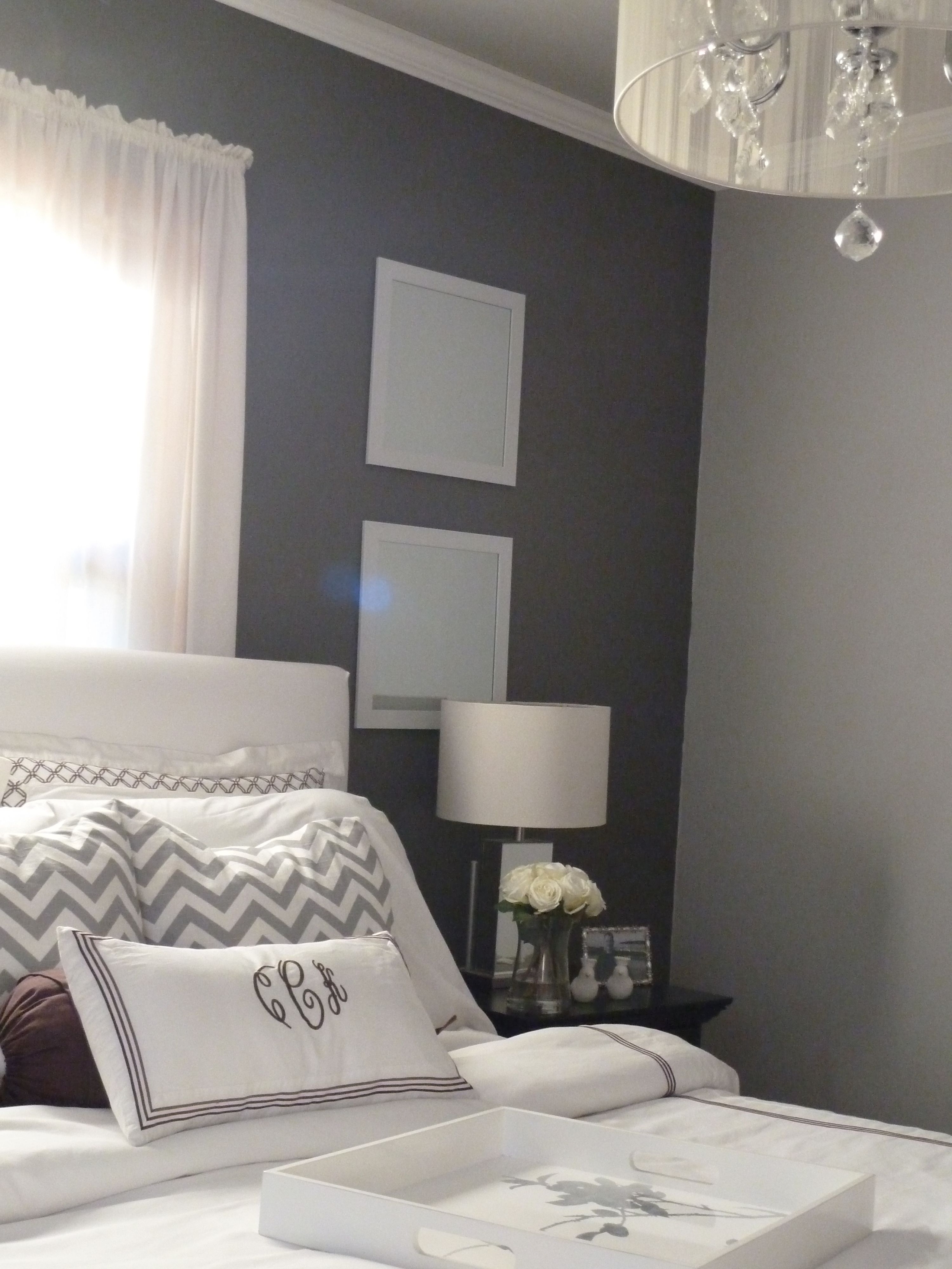 Grey room white furniture