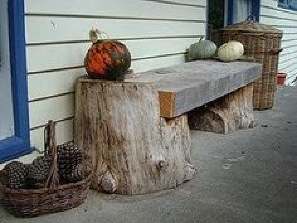 How to make a log bench