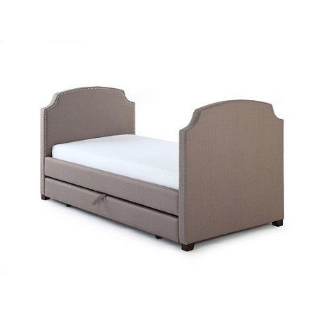 Maison twin upholstered daybed and trundle pebble stone