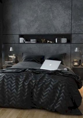 masculine bedding black