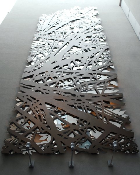 Metal lattice panels