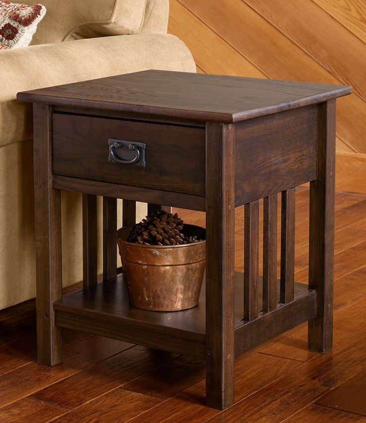 Mission style nightstand