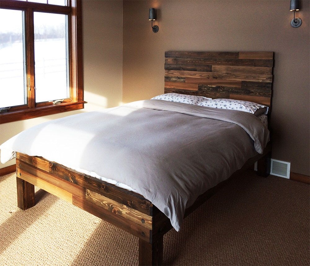 Original cedar barnwood style bed frame