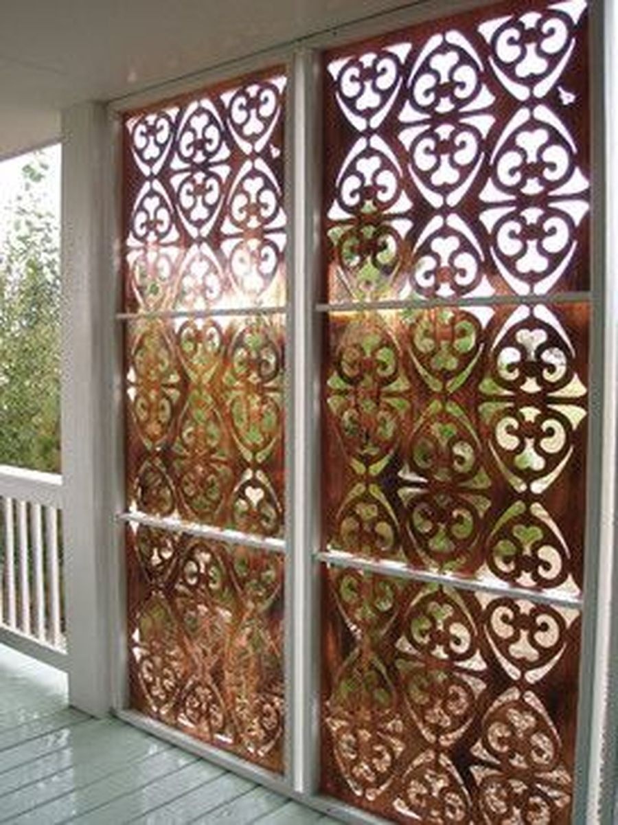 Parasoleil patterns eclectic all weather privacy screen for porch deck