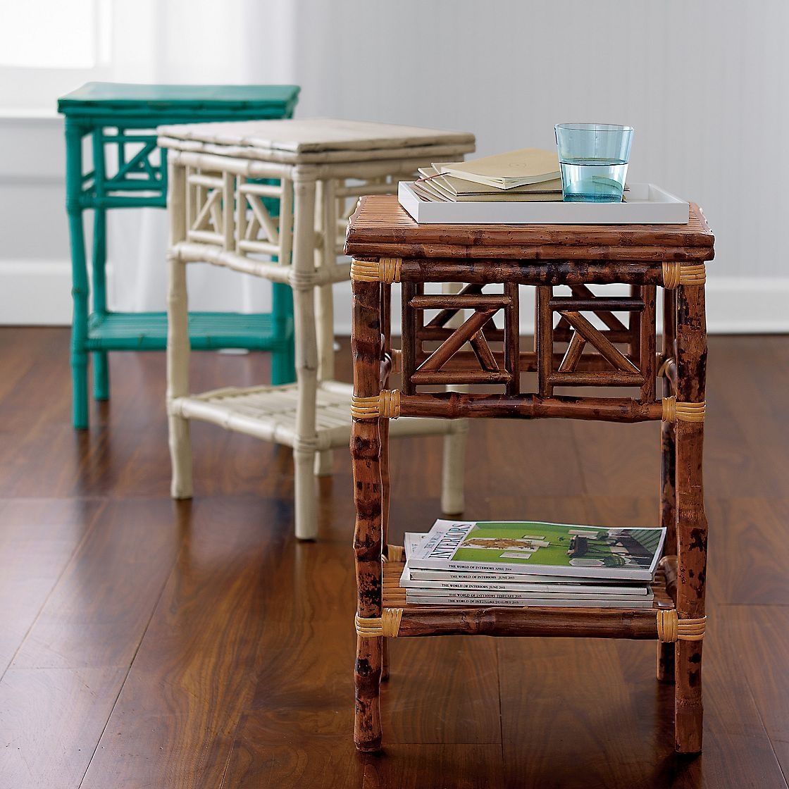 rattan nesting tables