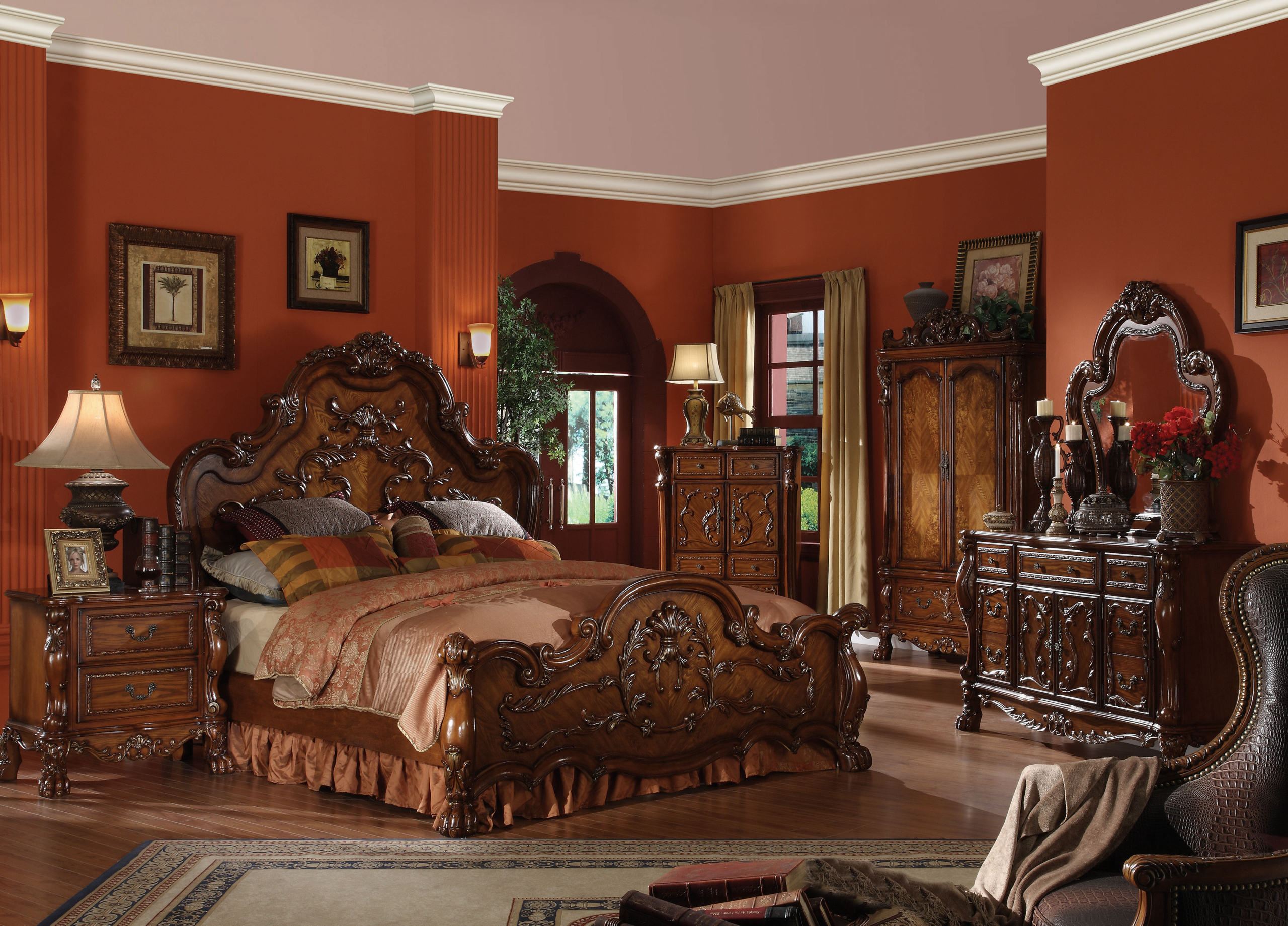 Real wood bedroom sets